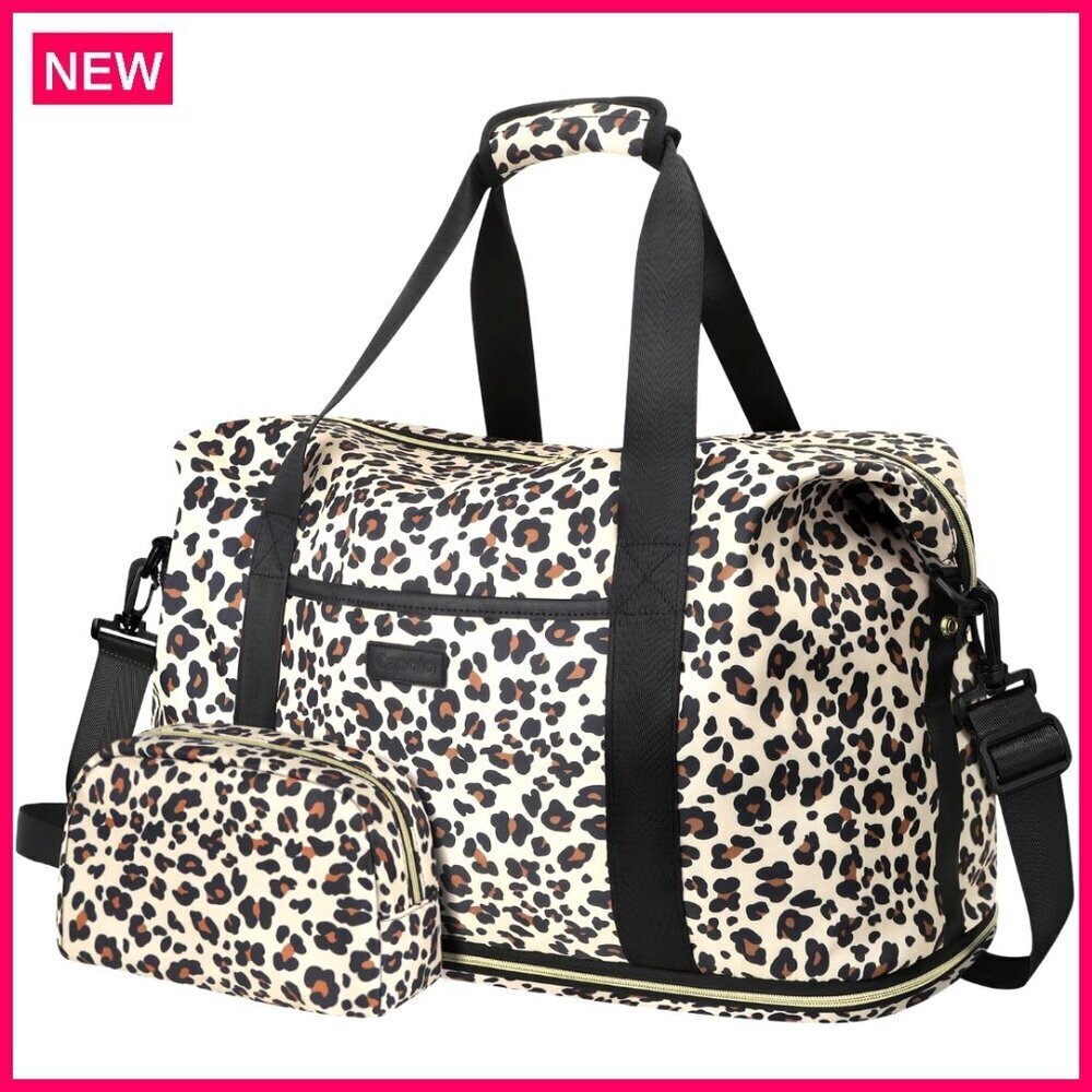 Expandable Travel Duffle Bag Waterproof Weekender Carry On Gym Bag